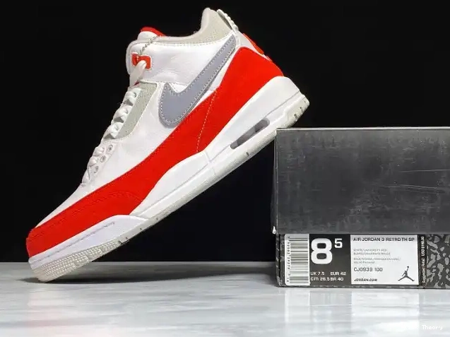 Kick Theory 3 CJ0939-100 Jordan Tinker Air White University Retro Red 0611